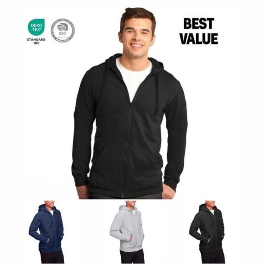 Sweat à capuche zippé Barrow