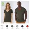 Tshirt Organic de homem e mulher com decote em V B&C®