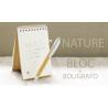 Bloc de bambou avec stylo bille Nature