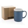 Caneca De Cerâmica Com Borda Branca