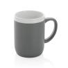 Caneca De Cerâmica Com Borda Branca