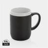Caneca De Cerâmica Com Borda Branca