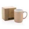 Ceramic Mug With White Rim