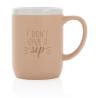 Ceramic Mug With White Rim