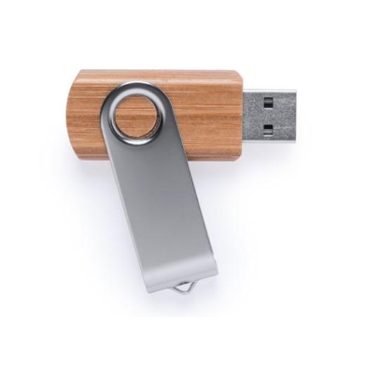 Rotating Bamboo + Metal USB...