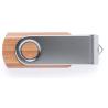 Memória USB Giratória Bambú + Metal (Produção)