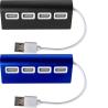 Hub USB em alumínio de 4 portas Leo