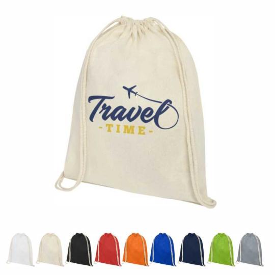 Mochila com cordões em...