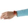 Pulseira de silicone e plástico ABS, 1 LED branca Renza