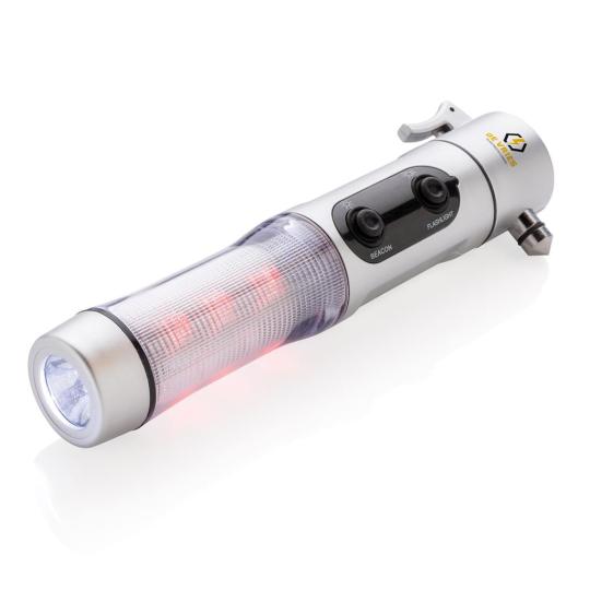 Luz de emergência com martelo