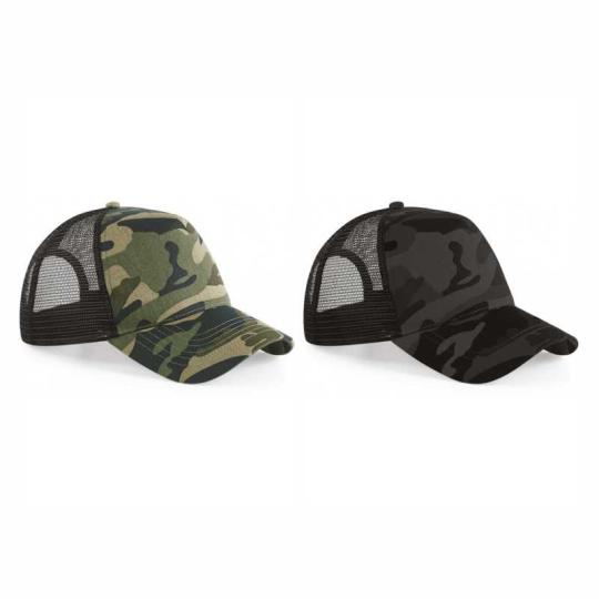 Beechfield® camo snapback cap