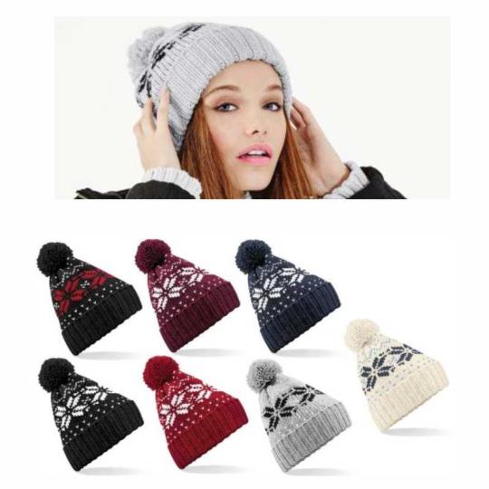 Bonnet Snowstar jacquard...