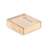 Set de cartas y dados en caja de madera