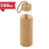 Bouteille en verre bouchon bambou/cork
