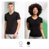 T-shirt à col en V pour homme et femme Feel Good