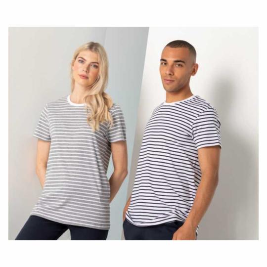 Camiseta unisex a rayas