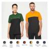 Polo bicolor de manga corta eco-responsable unisex WK. Designed To Work®