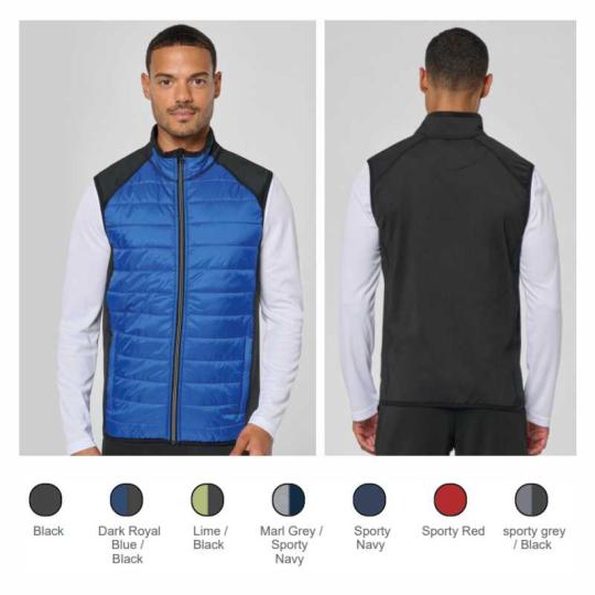 Gilet de sport bi-matière...
