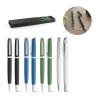 Ensemble de roller et stylo à bille avec corps en 100% d'aluminium recyclé Re-Lando-Set