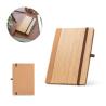 Bloc-notes A5 avec couverture rigide en feuilles de bambou et liège Orwell