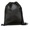 Sac à dos en 210D avec cordons en noir Carnaby
