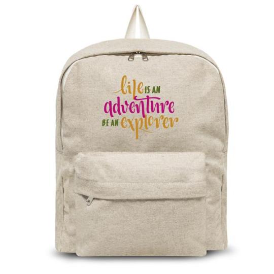Mochila de algodão...