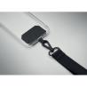 Cordão de Poliéster com Suporte para Telefone Celeste