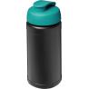 Bouteille de sport recyclée avec bouchon articulé de 500 ml Baseline