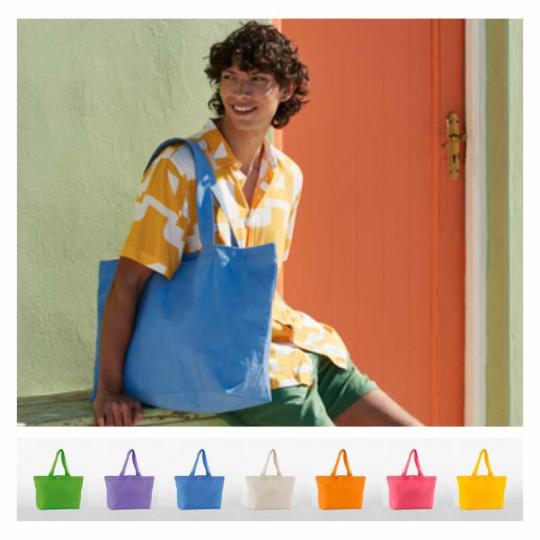 Bolsa de compras de sarga...