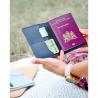 Porta-passaporte em Couro Reciclado