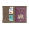 Porte-passeport en Cuir Recyclé