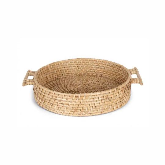 Cesta de mimbre trenzada a...