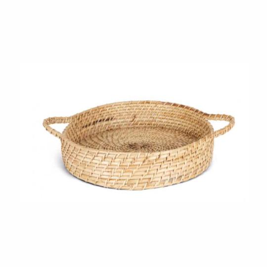 Hand-woven wicker basket...