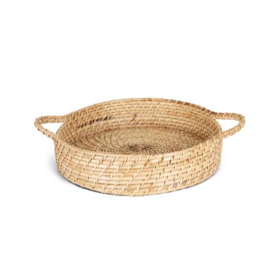 Panier en osier tressé à la...