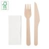 Set de Talheres de Madeira 3 PCS
