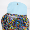 Mochila em poliéster com forro e bolso interno (Produção)