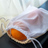 Bolsa p/ fruta pequeño frente en minimat y espalda en red (Producción)