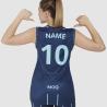 T-shirt de basquetebol premium com decote em V (Produção)