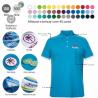 Polo de algodão à medida com debrum em contraste (Produção)
