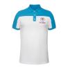 Polo en coton sur mesure avec panneaux de couleurs contrastantes (Production)