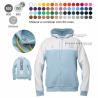 Sudadera bicolor con cremallera hecha a medida (Producción)