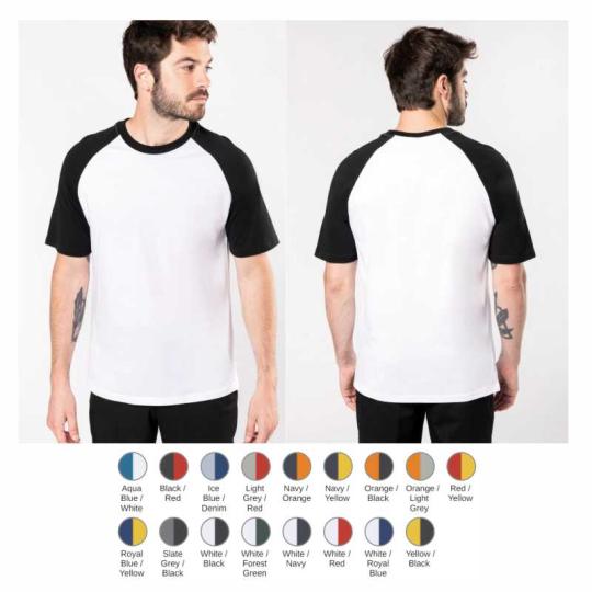 T-shirt de homem bicolor...