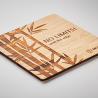 Bases para copos quadradas em bambu (Produção)