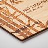 Bases para copos quadradas em bambu (Produção)