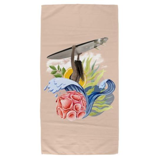 Serviette 40x80 gravée sur...