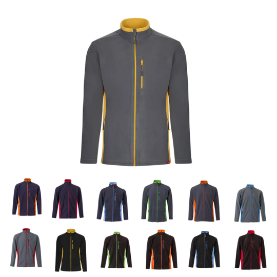 Two-tone fleece jacket