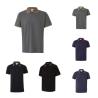 Two-tone short-sleeve polo shirt