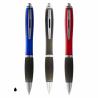 Pen with coloured body and black grip Nash