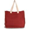Sac en jute avec couture contrastée Kimood®