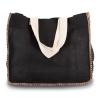 Sac en jute avec couture contrastée Kimood®